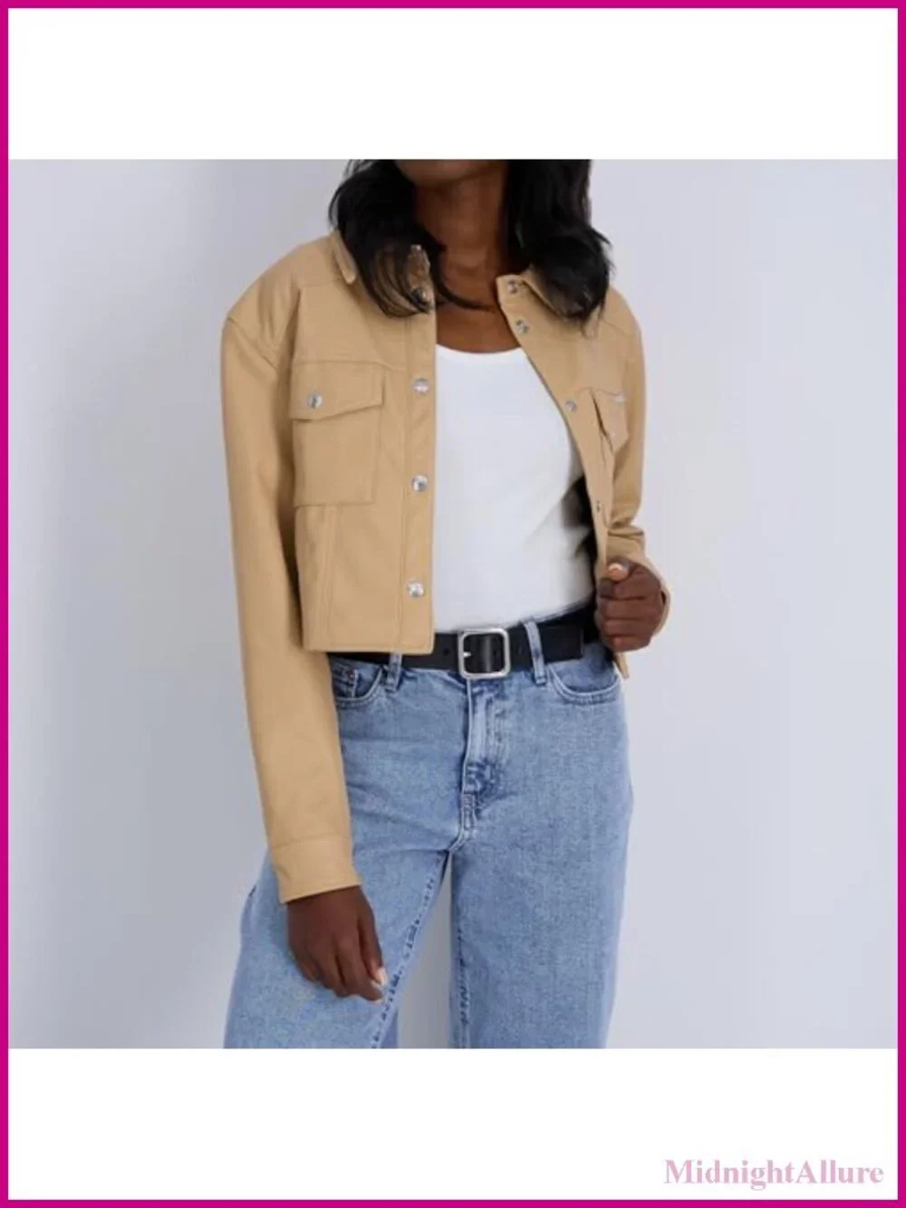 Square Centerbar Buckle Belt for Jeans Trousers Dresses